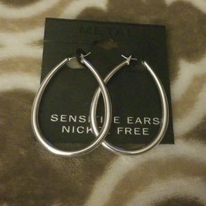 Silver dangle earrings